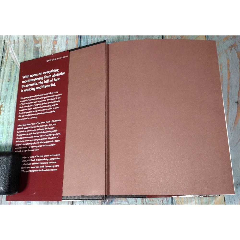 1001 Foods To Die For Hardcover Book Corby Kummer 2007 Andrews McMeel Publishing